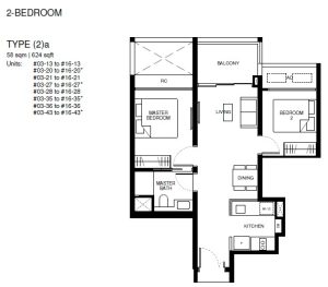 tengah-garden-residences-floor-plan-2-bedroom-type-2a-singapore