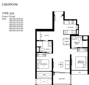 tengah-garden-residences-floor-plan-2-bedroom-type-2d-singapore