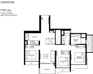 tengah-garden-residences-floor-plan-3-bedroom-type-3a-singapore