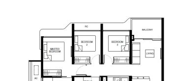 tengah-garden-residences-floor-plan-3-bedroom-type-3b-singapore