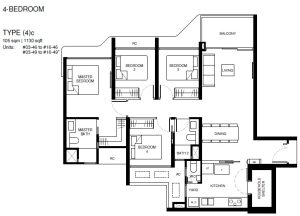 tengah-garden-residences-floor-plan-4-bedroom-type-4c-singapore