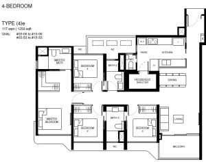 tengah-garden-residences-floor-plan-4-bedroom-type-4e-singapore